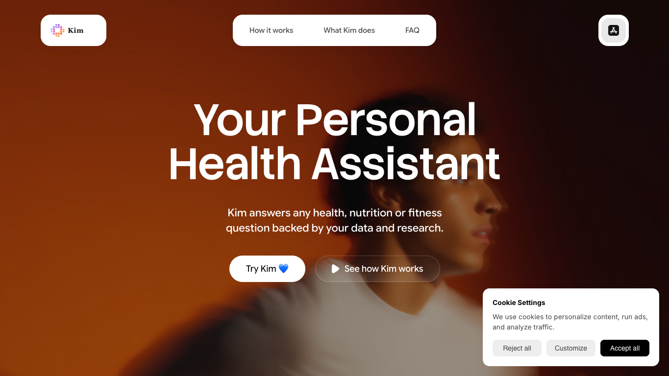 Kim Personal Health Assistant screenshot